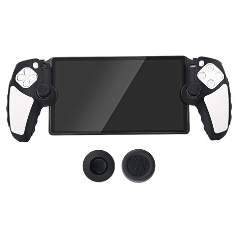 Genérico - Funda Protectora De Silicona Compatible Con Playstation Portal Con 2 Teclas Funda Protectora A Prueba De Golpes-Negro