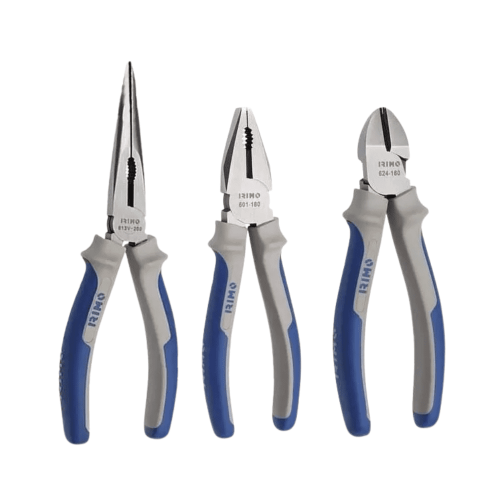 Set Juego Pinzas Y Alicate Irimo 3 Piezas 6013c