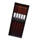 thumbnail image 2 of Juego de 5 pares de palillos de madera reutilizables, aptos para lavavajillas, antideslizantes, de madera natural., 2 of 8