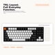 thumbnail image 3 of Teclado mecánico Keychron C1 TKL de 87 teclas con interruptores Gateron Red y USB‑C, 3 of 9