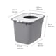 thumbnail image 2 of Caja de arena para gatos IRIS USA con entrada superior grande, gris y blanco, 2 of 7