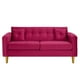 thumbnail image 1 of Sofa New Retro 3c Felpa 01 Burdeo, 1 of 6