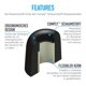thumbnail image 4 of Almohadillas COMPLY 400 Core Series negras, talla pequeña, 4 of 7