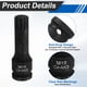 thumbnail image 4 of Uxcell 1/2" Unidad M18 Triple Cuadrado Impacto Ranura Bit Enchufe 18mm CR-MO Acero 12-Puntos Triple Cuadrado Enchufes con Pasador de Chaveta y Anillo-O para Adaptador de Taladro Eléctrico, 4 of 7