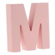 thumbnail image 1 of Números de la puerta de las letras flotantes de madera rosada Letra del alfabeto Dirección Hechizos M, 1 of 5
