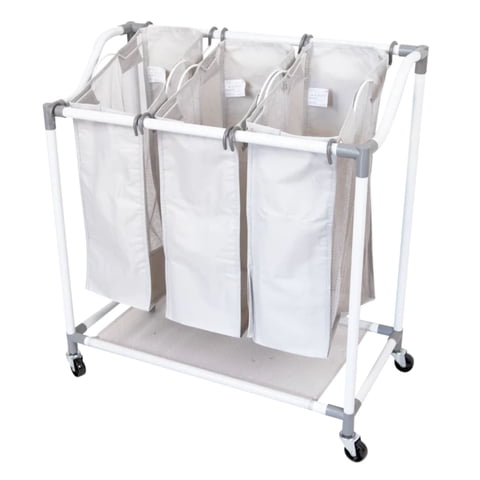 Canasto De Ropa Con Ruedas 3X5Kg - Practik