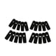 thumbnail image 1 of 20 piezas flocadas ropa terciopelo clips / pinzas / ropa abrazaderas negro, 1 of 5