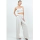thumbnail image 3 of Conjunto de Traje con Top Corto de Tubo y Pantalón de Pierna Ancha con Dos Bolsillos, 3 of 5