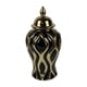 thumbnail image 1 of Tarro De Jengibre De Porcelana, Jarrón De Cerámica Con Tapa Para Fiesta, Hogar, Escritorio, S, Negro Y Dorado, 1 of 5