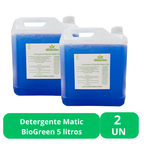 Proquim - Detergente Matic Biogreen Eco 5 Litros 2 Unidades