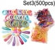 thumbnail image 1 of Colorful Hair Ties Set Hair Scrunchies For Girls Women, Elastic Ponytail Clips Holders Rubber Band For Hair, Traceless Hair Ropes Set Hair Elastics For Baby, 1 of 5