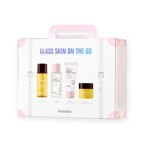 Set de cuidado de la piel Hanskin Glass Skin On The Go con 4 artículos