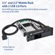 thumbnail image 5 of Rack móvil Syba SY-MRA55006 para discos duros Sata III de 3,5 y 2,5 pulgadas, 5 of 7