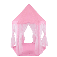 Genérico - Carpa Infantil Con Forma De Castillo Rosada