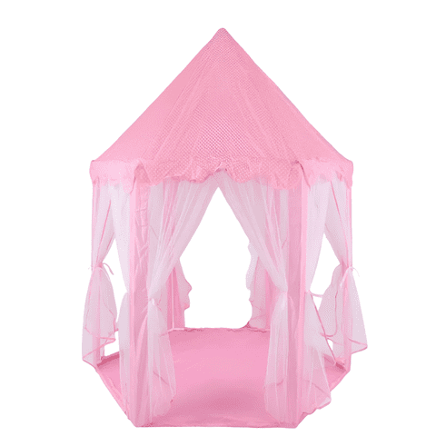 Genérico - Carpa Infantil Con Forma De Castillo Rosada