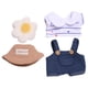 thumbnail image 2 of Camiseta Y Pantalones De Muñeca De Peluche, Moda, Haz Tus Propias Muñecas Para Muñeca De 6,69 Pulgadas, Pantalones De Bolsillo, Sombrero B, 2 of 3