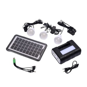 Importadora Usa - Kit Solar De Emergencia Y Camping 3 Ampolletas Led