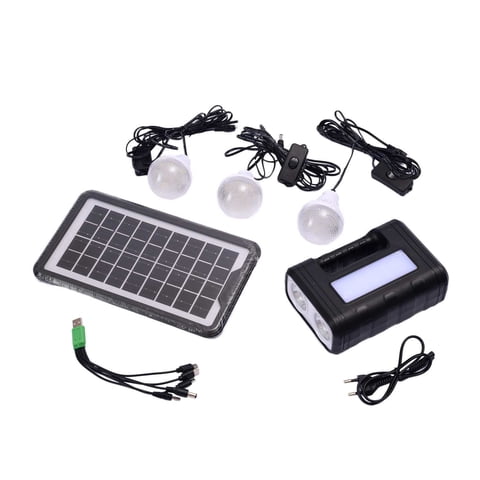 Concepts Life - Kit Solar De Emergencia Y Camping 3 Ampolletas Led