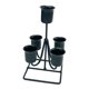 thumbnail image 2 of Portavelas Cónico Candelabro Decorativo Para Sala De Estar Fiesta Boda Negro, 2 of 5