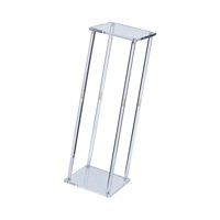 Magideal - Jarrones De Acrílico Centro De Mesa De Boda Decoraciones Pantallas Rectangulares Geométricas Filas De Flores Arreglos Florales Soportes Para Decoracio 80Cm X 20Cm