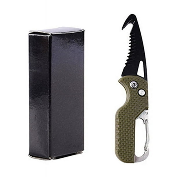 The Ultimate Outdoor Multitool: Serrated and Hook Blade Folding Utility Knife, Camping Knife, Parcel Knife, Pocket Carton Cutter, and Box Opener