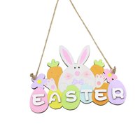 Magideal - Pascua Primavera Adorno De Estatuilla Impresa Estatua Centro De Diy Decoración De Pascua Juguetes Arte Para Primavera Interior Casa De Conejo De Pascua