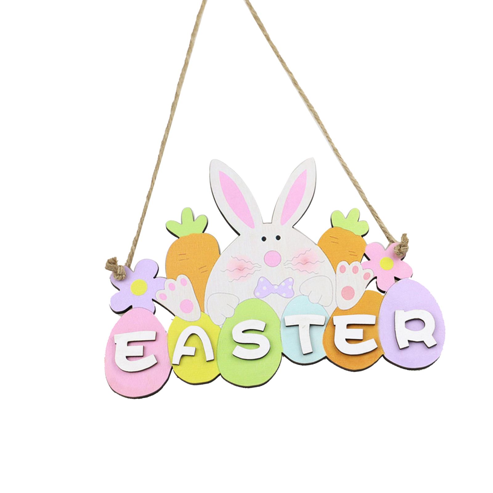 Magideal - Pascua Primavera Adorno De Estatuilla Impresa Estatua Centro De Diy Decoración De Pascua Juguetes Arte Para Primavera Interior Casa De Conejo De Pascua