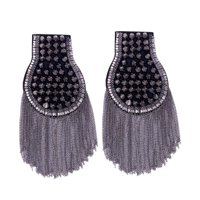 Ioensy - Borla Enlace Cadena Epaulet Uniforme Accesorios Decorativo Retro Para Ceremonia Gris