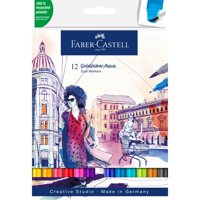 Faber Castell - Marcador Dual Goldfaber Aqua Faber-Castell X12 Colores