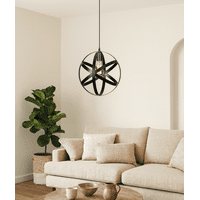 Want - Lámpara Colgante E27 Vintage Estilo Esfera Orbital