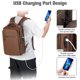 thumbnail image 3 of Mochila Para Portátil Leather De 15 6 Pulgadas Con Puerto De Carga Usb, 3 of 8