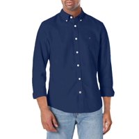 Camisa Tommy Hilfiger Oxford Custom Fit Navy Blazer Para Hombre