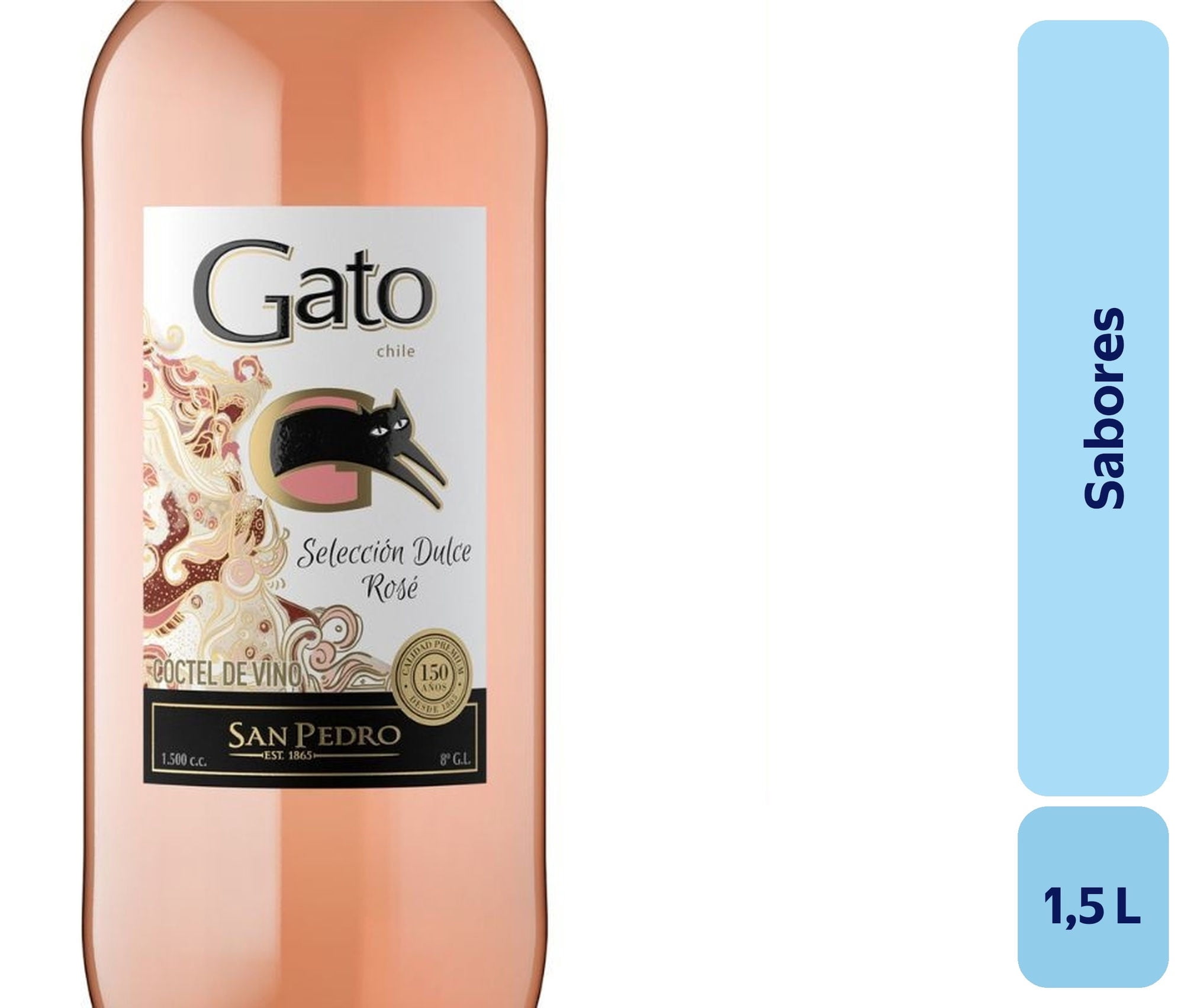 Vino Sabores Botellon 1,5 L Gato