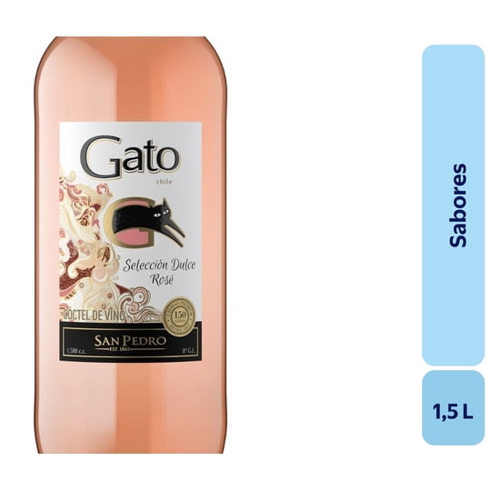 Cóctel De Vino Sabores Botellon 1,5 L Gato