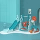 thumbnail image 2 of Juego Tobogan Infantil Resbalin Columpio Aro 5 En 1 Azul, 2 of 7