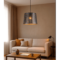 Want - Lámpara Colgante E27 Vintage Diseño Rejilla Calada