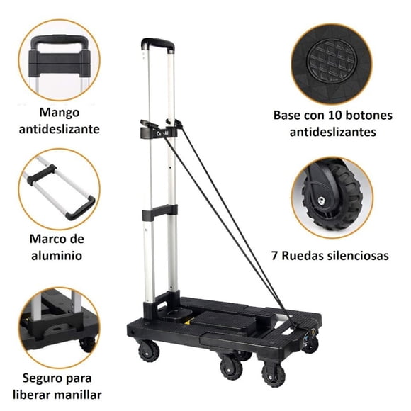 Carro De Carga APOLO Negro