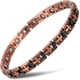 thumbnail image 1 of Pulsera de cobre para mujer, ajustable, con terapia magnética, para aliviar la artritis, el síndrome del túnel carpiano, la migraña y el dolor de codo de tenista., 1 of 7