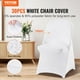 thumbnail image 2 of Fundas plegables para sillas VEVOR, color blanco, 30 unidades, para bodas y eventos, 2 of 3