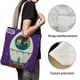 thumbnail image 3 of Scratch GardenBolso de tela con estampado de lienzo para mujer, bolsa de compras reutilizable y estética, con cremallera interior, regalo para mujer,40*45cm., 3 of 6