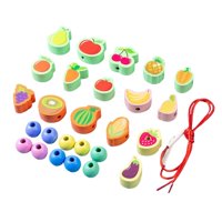 Magideal - Juego De Cuentas Para Ensartar, Juguetes Educativos Para Preescolares, Juguetes Para Niños De 3 Años Conjunto A