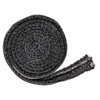 Magideal - Cuerda De Estufas Planas Autoadhesivas, Cordón De Sellado De Chimenea Cinta De Junta Plana De Fibra De Vidrio Cinta De Junta De Estufa, Para Estufa De 10 Mm De Ancho