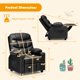 thumbnail image 3 of Sillón reclinable infantil Costzon ajustable de cuero negro, 3 of 9