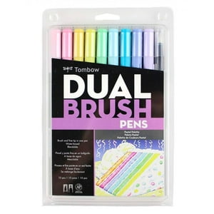 Set Marcadores Tombow Dual Brush Pastel 10 Colores