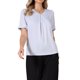 thumbnail image 1 of INSPIRE CHIC Blusa Elegante de Satén para Mujer Casual Elegante Cuello en V Manga Corta Camisa de Trabajo Empresarial XL Azul Claro, 1 of 6