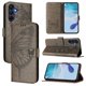 thumbnail image 5 of Funda cartera mariposa para Samsung Galaxy A17 con soporte y ranuras para tarjetas Gris, 5 of 5