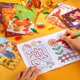 thumbnail image 3 of Libros para colorear BenLouis 12 Fall con 12 lápices de colores apilables para niños, 3 of 7