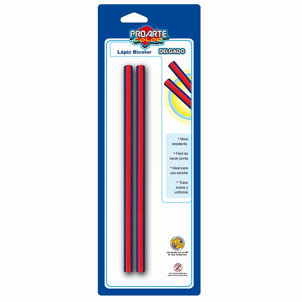 Lápiz Bicolor Delgado 2 Un Proarte