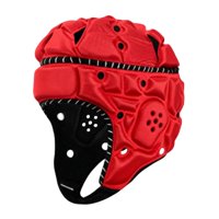 Magideal - Casco De Rugby Con Protector De Cabeza Acolchado Suave Y Transpirable. Ideal Para Fútbol, Fútbol Americano, Entrenamiento Y Béisbol. Talla Para Adul Rojo