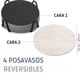 thumbnail image 2 of Set 4 Posavasos Ecocuero Redondo Antimanchas Impermeables 2 En 1 Jaspeado, 2 of 9